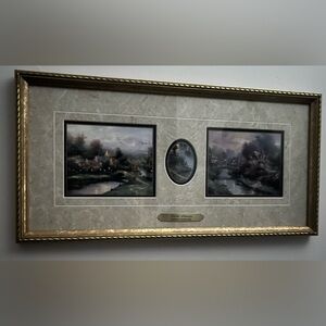 Thomas Kinkade Gentle Streams Picture with Certificate of Authenticity.